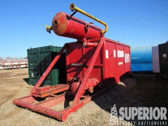 7'6"H x 7'W x 15'L 140-Bbl Trip Tank w/9' Porch Ex