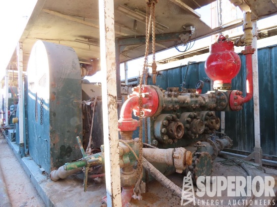 (3-24) WEATHERFORD MP-16 1600HP Triplex Pump, S/N-