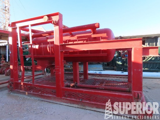 (3-31) 48"Dia x 14'L Mud Gas Separator, on Horizon