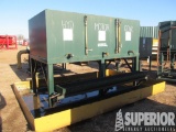 3'H x 5'W x 9'L 3-Compartment Lubester, on Stand w