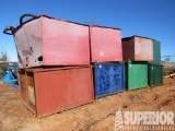 (8) Large Steel Boxes & Contents, SS Flex Hyd Hose