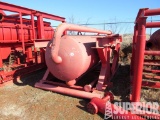 4'Dia x 10'H Mud Gas Separator, Swings Up, on Junk