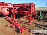 4'Dia x 10'H Mud Gas Separator, Swings Up, on Junk