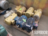 (8) Elec Motors, (4) 10HP, (3) 2HP & (1) 3HP, Loca