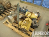 (6) Elec Motors, (3) 10HP & (3) 1HP & Pumps, Locat