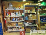 (4) Metal Parts Shelves & Contents, Manila Rope, D