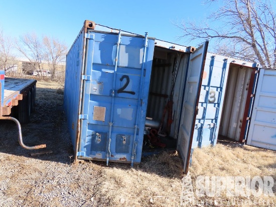 (4-73) 8'W x 20'L Crimped Wall Shipping Container