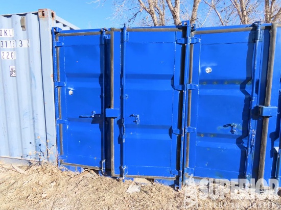 (4-70) 6'6"W x 8'L Crimped Wall Shipping Container