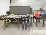 (2) Steel HD Shop Work Benches, (1) 4'W x 8'L x 36