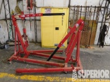 (2) BIG RED 2-Ton Shop Hyd Eng Hoists, JUSTRITE St