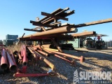 Approx 12'H x 12'W Steel Rack & Contents, I-Beams,