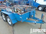 2003 Shopbuilt 6'W x 8'L T/A Bumper Pull Hose Trai