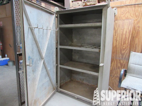 7'H x 32"Dia x 4'L Alum Parts Cabinet