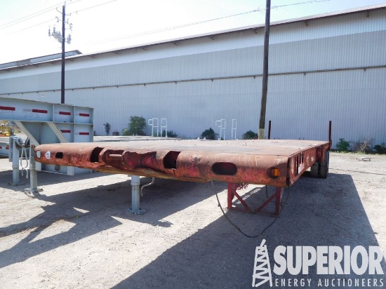 (x) 1978 HOBBS 8'W x 40'OAL T/A Flatbed Trailer, V