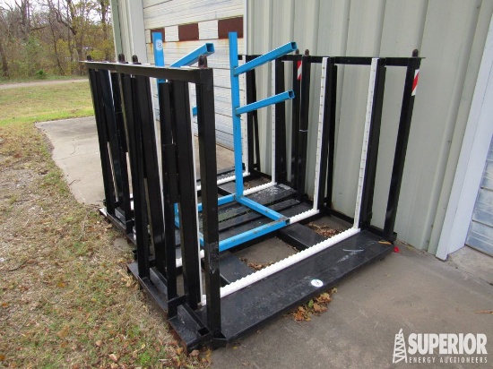 (2) 52"H x 54"W x 36"D Stackable Racks (Wood Racks