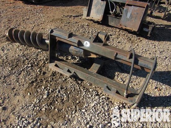 Hyd Auger Drill Attachment w/10" Auger Bit