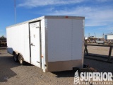 (7-1) CARGO 8'W x 19'L Bumper Hitch Alum Enclosed