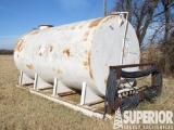 7'Dia x 14'L 4000-Gal Fuel Tank, Skidded