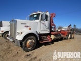 (x) 1985 KENWORTH W900 T/A Winch Truck Tractor, VI