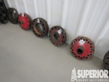 (8) Various Size Wellhead Flanges, (6) 3000# & (2)