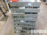 8-Drawer Cabinet w/ Misc Nuts, Bolts, Hyd Fittings