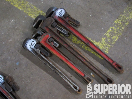 (8) RIDGID Pipe Wrenches, 36" & 24"