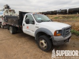(x) 2005 FORD F-450 Dually Flatbed Truck, VIN-1FD