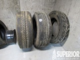 (3) Truck Tires, 11R-24.5 & (2) 385/65R22.5, (13)