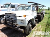 (x) 1986 FORD F-700 S/A Erection Winch Truck, VIN-