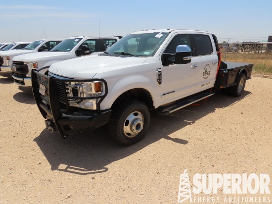 (x) 2020 FORD F-350 XLT Dually Crew Cab Flatbed Tr