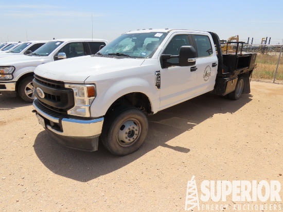 (x) 2020 FORD F-350 XL Dually Crew Cab Flatbed Tru