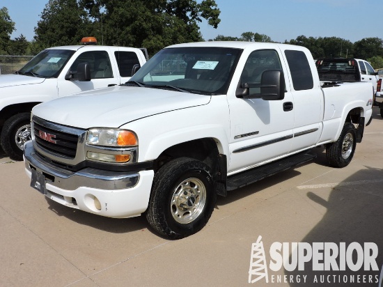 (x) 2006 GMC Sierra 2500HD Ext Cab 4x4 Pickup, VIN