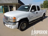 (x) 2006 GMC 2500HD Ext Cab 4x4 Pickup, VIN-1GTHK2