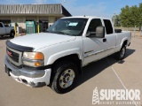 (x) 2006 GMC 2500HD Extended Cab Pickup, VIN-1GTHK