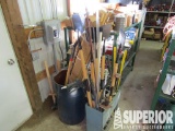 (5-152) (4) Tool Racks w/ Large Lot of Surplus Par