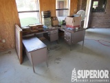 (5-182) Office Furniture, (3) Office Desks, (3) Le