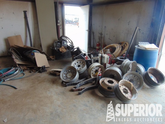 (6-54) Large Lot of Asst'd Misc Wheels, Hyd Hoses,