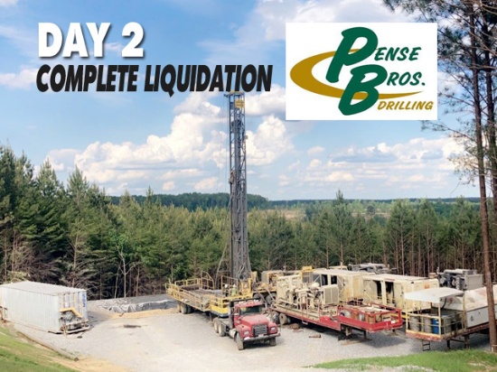 Day 2 Complete Liquidation Pense Brothers Drilling