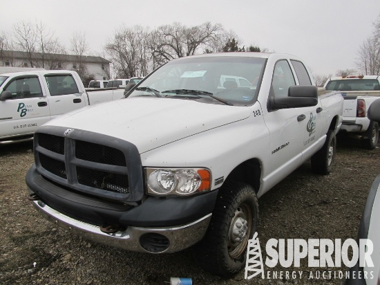 (x) 2005 DODGE 2500 Quad Cab 4x4 Pickup, VIN-3D7KS