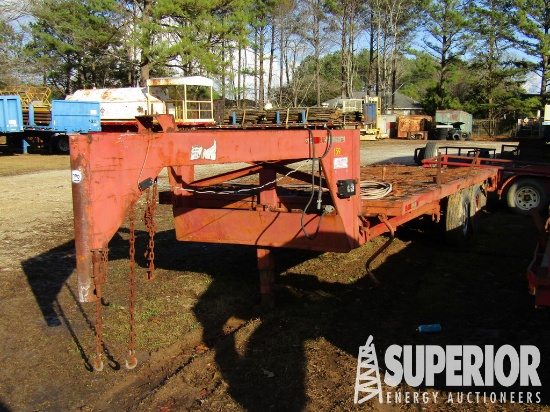 (x) 1976 CIRC 28'OAL T/A Gooseneck Utility Trailer