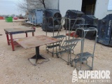 (2-29) (2) Shop Tables & (3) Shop Ladders, Yard #2 Located a