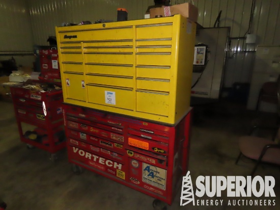 SNAP-ON Dbl Stack Tool Chest w/Large Amount of Han
