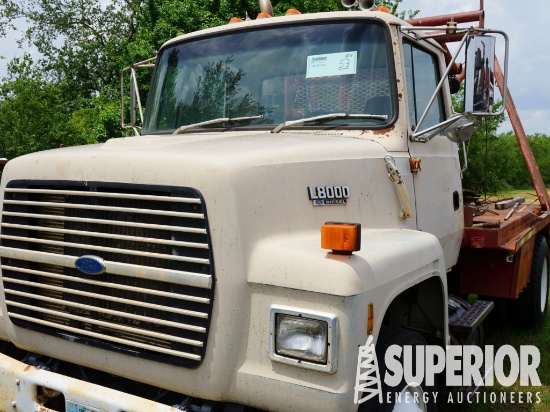 (x) 1991 FORD L8000 S/A Winch Truck, VIN-1FDXR82A1