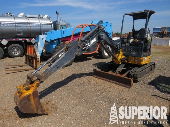 2012 JOHN DEERE 47D Hyd Excavator, S/N-1FF027DXTCG