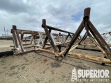 (6-25 & 6-26) (5) Sets of Triangular Pipe Racks, (115) Jt