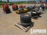 (11) 22.5 & 24.5 Wheels, Tires, Tarps, Fire Exting