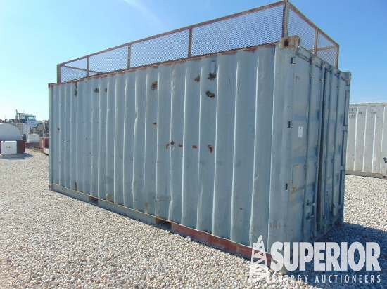 (13-3) 8'W x 20'L Crimped Steel Shipping Container