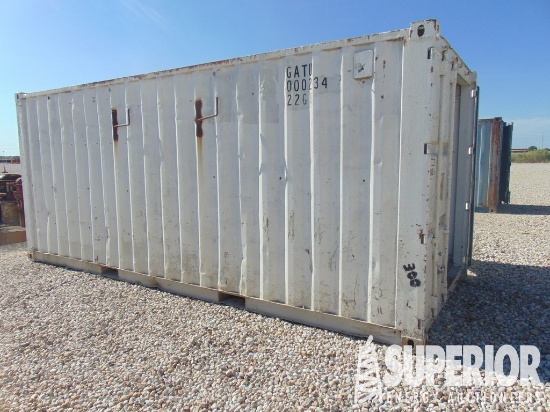 (13-2) 8'W x 20'L Crimped Steel Shipping Container