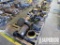 (22-107) (5) Pallets w/ Large Lot of Weld On Flang