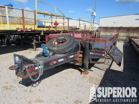 (22-8) Shopbuilt 28'OAL T/A Pintle Hitch Trailer,